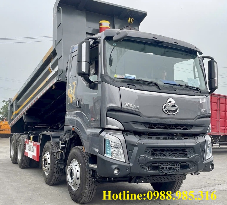 Xe ben 4 chân máy 350hp